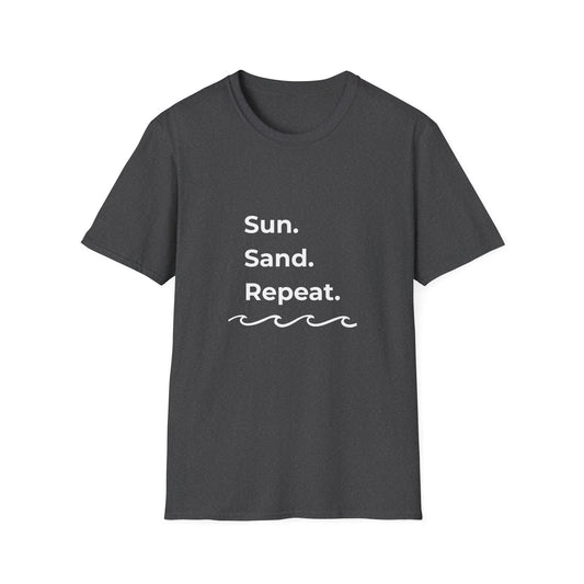 Sun. Sand. Repeat. Beach Vibes Summer Tee