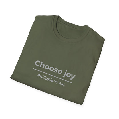 Choose joy Philippians 4:4 Christian Tee