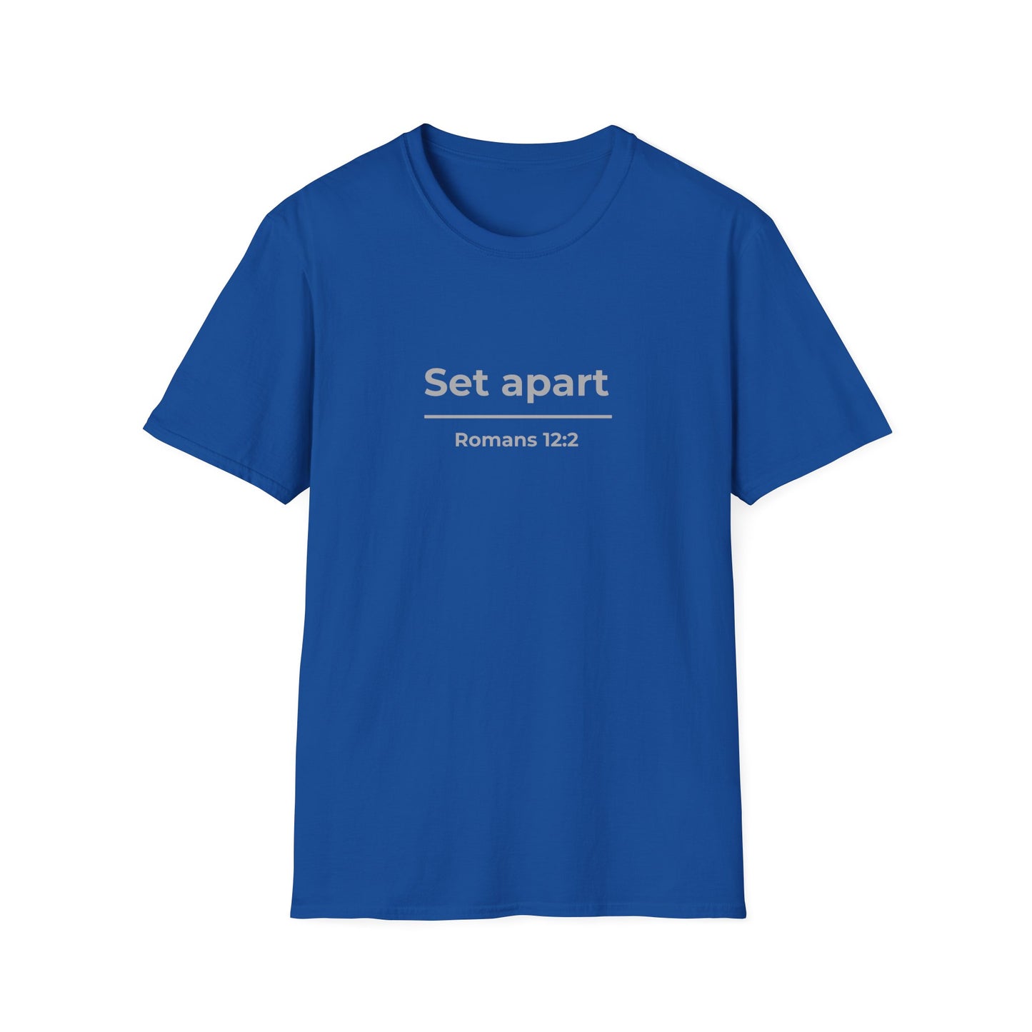 Set apart Romans 12:2 Minimal Christian Tee