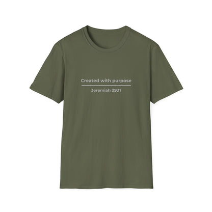Created with purpose Jeremiah 29:11 Faith Tee