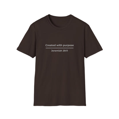 Created with purpose Jeremiah 29:11 Faith Tee