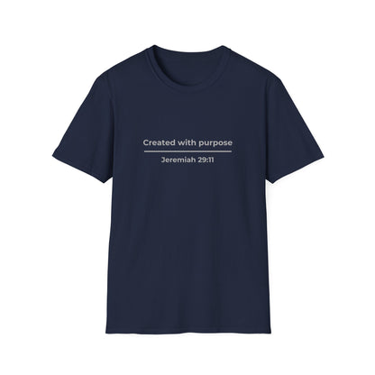 Created with purpose Jeremiah 29:11 Faith Tee