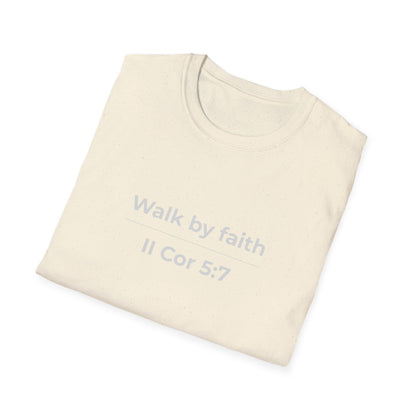 Walk by faith II Cor 5:7 Christian Tee