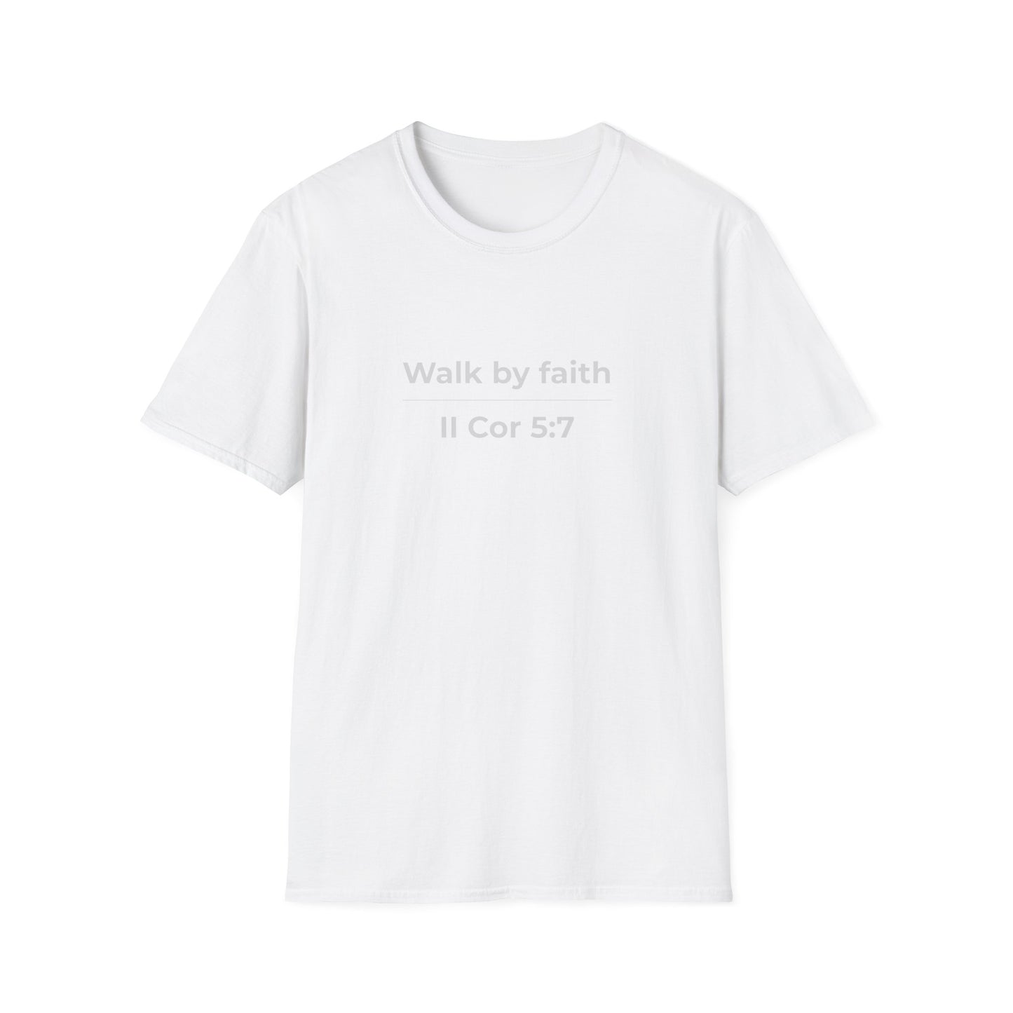 Walk by faith II Cor 5:7 Christian Tee
