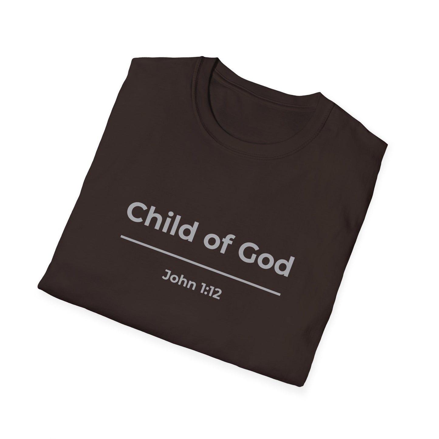 Child of God T-Shirt – Faith Tee with "John 1:12"