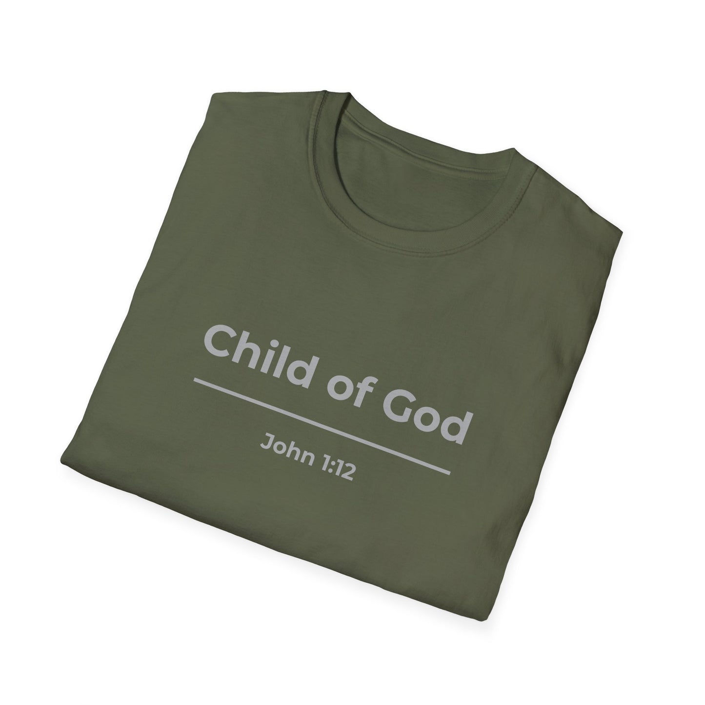 Child of God T-Shirt – Faith Tee with "John 1:12"