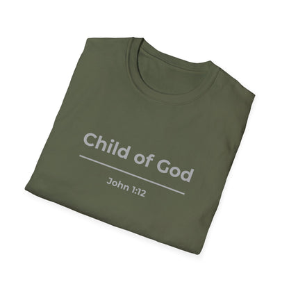 Child of God T-Shirt – Faith Tee with "John 1:12"